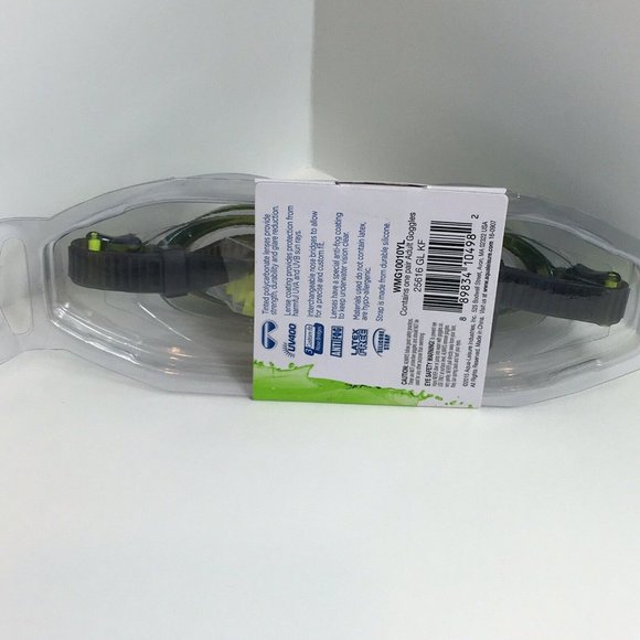 Dolfino Striker Silicone Swim Goggles Adult Ages 12+ UV400 Protection Latex Free - Picture 9 of 12